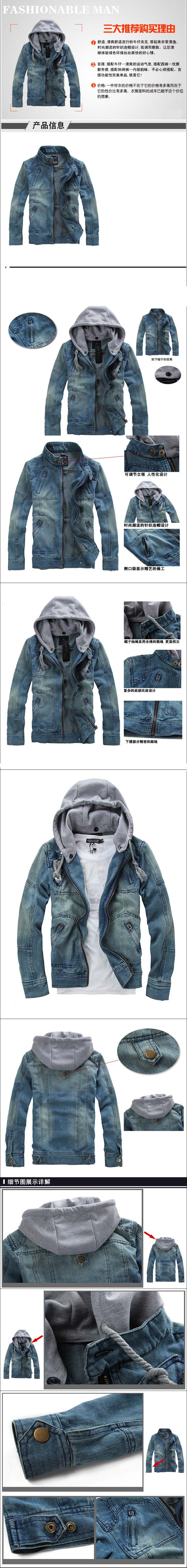 jual jaket jeans bertopi
